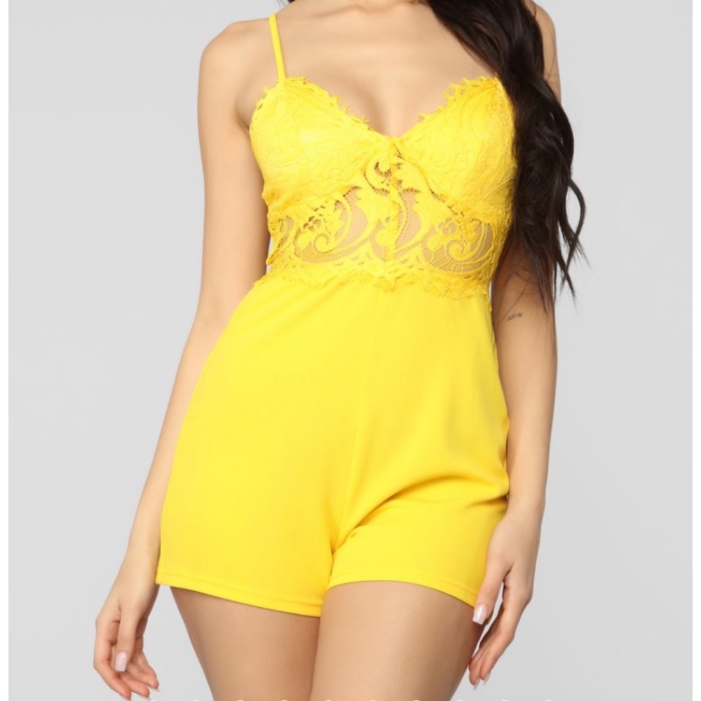 yellow romper!